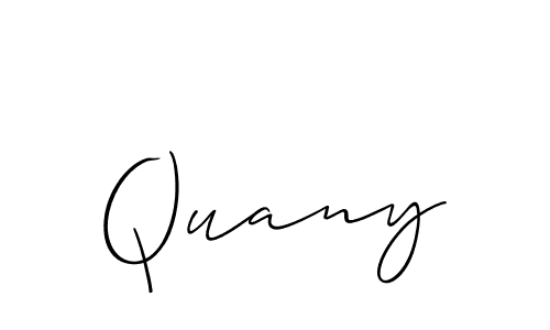 Best and Professional Signature Style for Quany. Allison_Script Best Signature Style Collection. Quany signature style 2 images and pictures png