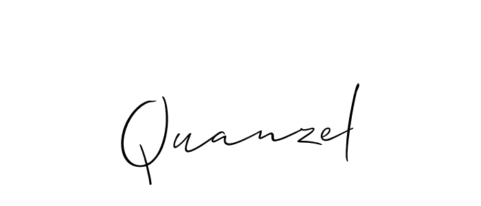 Best and Professional Signature Style for Quanzel. Allison_Script Best Signature Style Collection. Quanzel signature style 2 images and pictures png