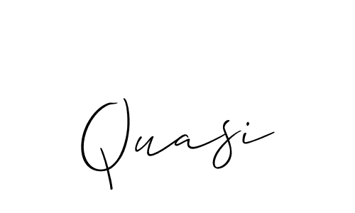 Allison_Script is a professional signature style that is perfect for those who want to add a touch of class to their signature. It is also a great choice for those who want to make their signature more unique. Get Quasi name to fancy signature for free. Quasi signature style 2 images and pictures png