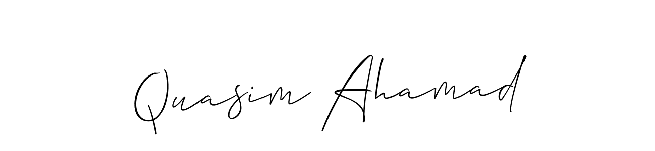 Make a short Quasim Ahamad signature style. Manage your documents anywhere anytime using Allison_Script. Create and add eSignatures, submit forms, share and send files easily. Quasim Ahamad signature style 2 images and pictures png