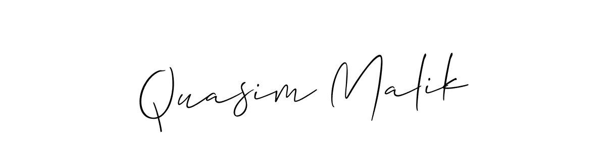 How to make Quasim Malik signature? Allison_Script is a professional autograph style. Create handwritten signature for Quasim Malik name. Quasim Malik signature style 2 images and pictures png