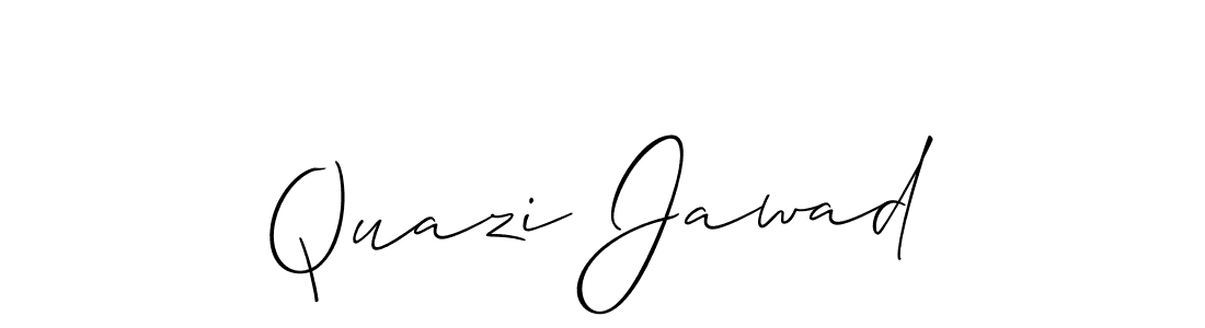 Design your own signature with our free online signature maker. With this signature software, you can create a handwritten (Allison_Script) signature for name Quazi Jawad. Quazi Jawad signature style 2 images and pictures png