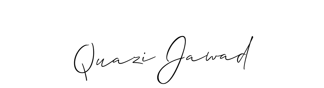 Design your own signature with our free online signature maker. With this signature software, you can create a handwritten (Allison_Script) signature for name Quazi Jawad. Quazi Jawad signature style 2 images and pictures png