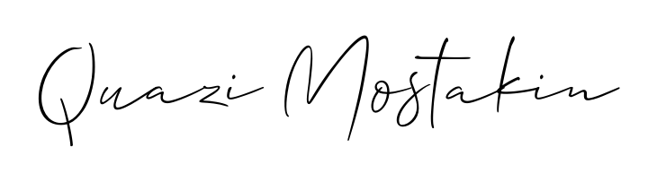Get an exclusive digital autograph for Quazi Mostakin. The Allison_Script typeface captures the charm of real penmanship on paper. Quazi Mostakin signature style 2 images and pictures png