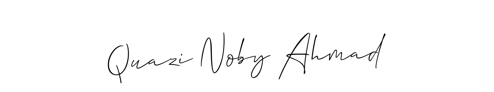 Quazi Noby Ahmad stylish signature style. Best Handwritten Sign (Allison_Script) for my name. Handwritten Signature Collection Ideas for my name Quazi Noby Ahmad. Quazi Noby Ahmad signature style 2 images and pictures png