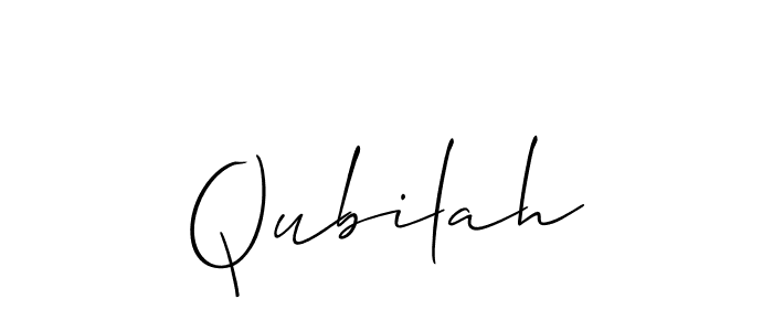 Make a beautiful signature design for name Qubilah. Use this online signature maker to create a handwritten signature for free. Qubilah signature style 2 images and pictures png