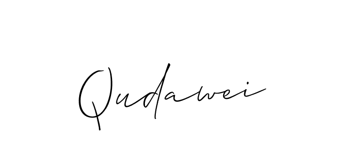 Design your own signature with our free online signature maker. With this signature software, you can create a handwritten (Allison_Script) signature for name Qudawei. Qudawei signature style 2 images and pictures png