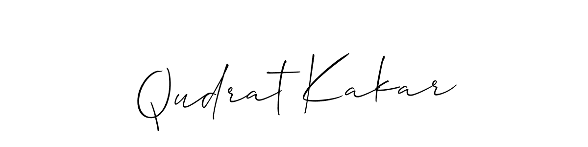It looks lik you need a new signature style for name Qudrat Kakar. Design unique handwritten (Allison_Script) signature with our free signature maker in just a few clicks. Qudrat Kakar signature style 2 images and pictures png