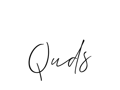 It looks lik you need a new signature style for name Quds. Design unique handwritten (Allison_Script) signature with our free signature maker in just a few clicks. Quds signature style 2 images and pictures png