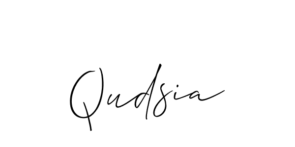 Also we have Qudsia name is the best signature style. Create professional handwritten signature collection using Allison_Script autograph style. Qudsia signature style 2 images and pictures png