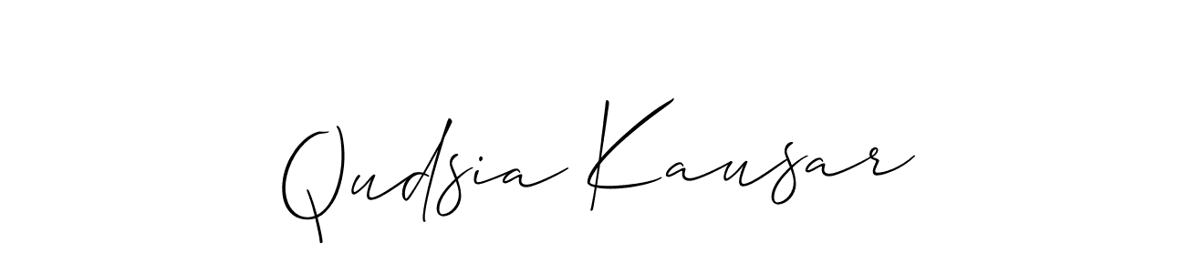 Make a beautiful signature design for name Qudsia Kausar. Use this online signature maker to create a handwritten signature for free. Qudsia Kausar signature style 2 images and pictures png