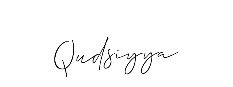 How to Draw Qudsiyya signature style? Allison_Script is a latest design signature styles for name Qudsiyya. Qudsiyya signature style 2 images and pictures png