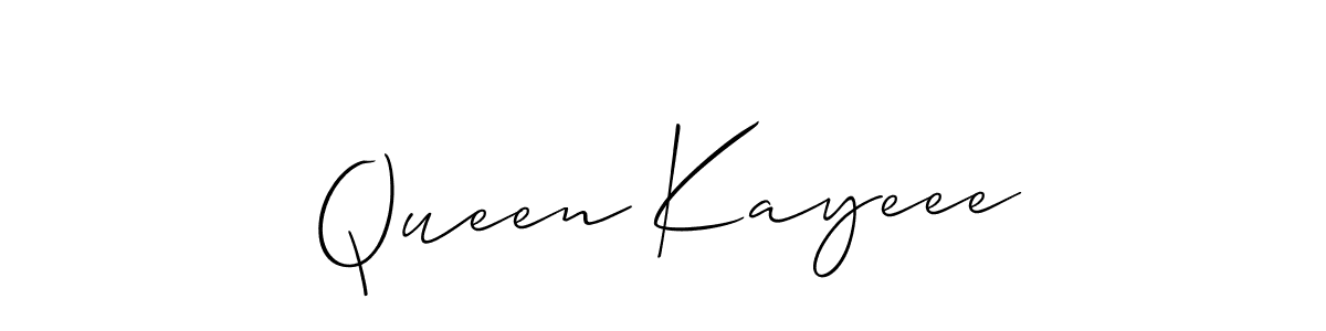 Make a short Queen Kayeee signature style. Manage your documents anywhere anytime using Allison_Script. Create and add eSignatures, submit forms, share and send files easily. Queen Kayeee signature style 2 images and pictures png