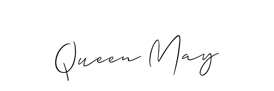 The best way (Allison_Script) to make a short signature is to pick only two or three words in your name. The name Queen May include a total of six letters. For converting this name. Queen May signature style 2 images and pictures png