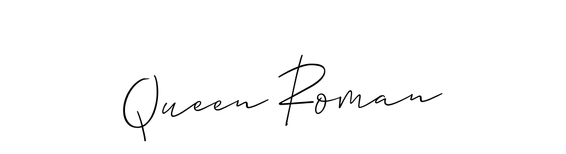 Also You can easily find your signature by using the search form. We will create Queen Roman name handwritten signature images for you free of cost using Allison_Script sign style. Queen Roman signature style 2 images and pictures png