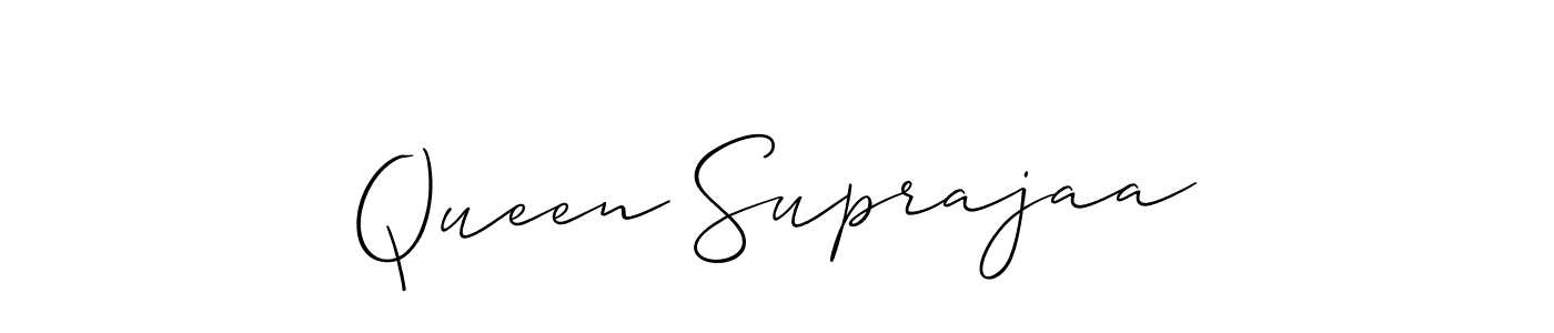 Once you've used our free online signature maker to create your best signature Allison_Script style, it's time to enjoy all of the benefits that Queen Suprajaa name signing documents. Queen Suprajaa signature style 2 images and pictures png