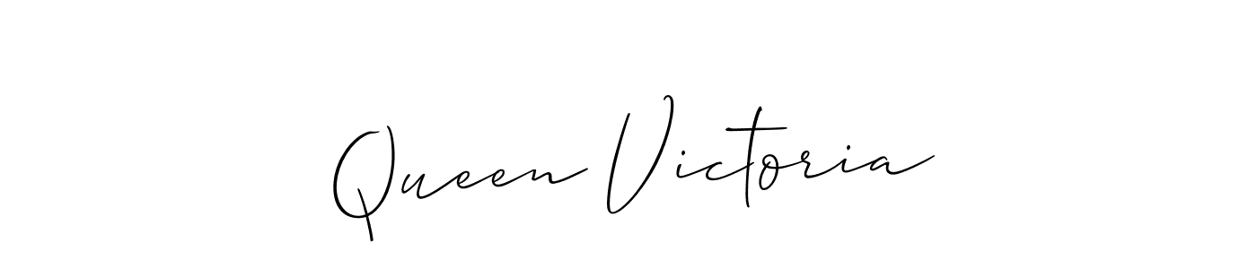 Design your own signature with our free online signature maker. With this signature software, you can create a handwritten (Allison_Script) signature for name Queen Victoria. Queen Victoria signature style 2 images and pictures png