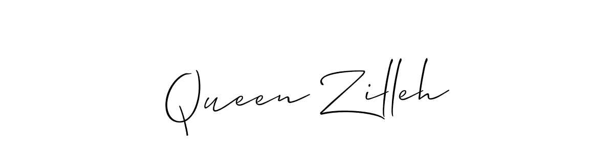 The best way (Allison_Script) to make a short signature is to pick only two or three words in your name. The name Queen Zilleh include a total of six letters. For converting this name. Queen Zilleh signature style 2 images and pictures png