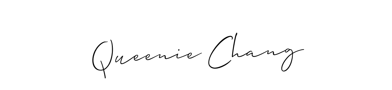 Create a beautiful signature design for name Queenie Chang. With this signature (Allison_Script) fonts, you can make a handwritten signature for free. Queenie Chang signature style 2 images and pictures png