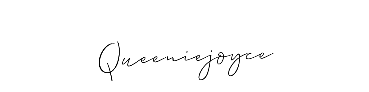 How to make Queeniejoyce name signature. Use Allison_Script style for creating short signs online. This is the latest handwritten sign. Queeniejoyce signature style 2 images and pictures png