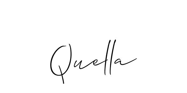 Allison_Script is a professional signature style that is perfect for those who want to add a touch of class to their signature. It is also a great choice for those who want to make their signature more unique. Get Quella name to fancy signature for free. Quella signature style 2 images and pictures png