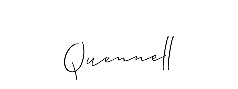 How to Draw Quennell signature style? Allison_Script is a latest design signature styles for name Quennell. Quennell signature style 2 images and pictures png