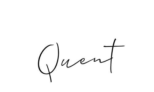 if you are searching for the best signature style for your name Quent. so please give up your signature search. here we have designed multiple signature styles  using Allison_Script. Quent signature style 2 images and pictures png