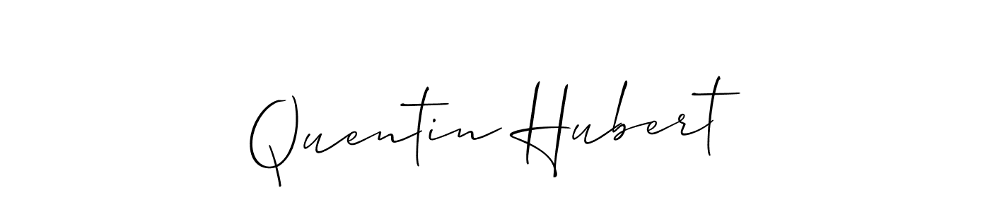 Use a signature maker to create a handwritten signature online. With this signature software, you can design (Allison_Script) your own signature for name Quentin Hubert. Quentin Hubert signature style 2 images and pictures png