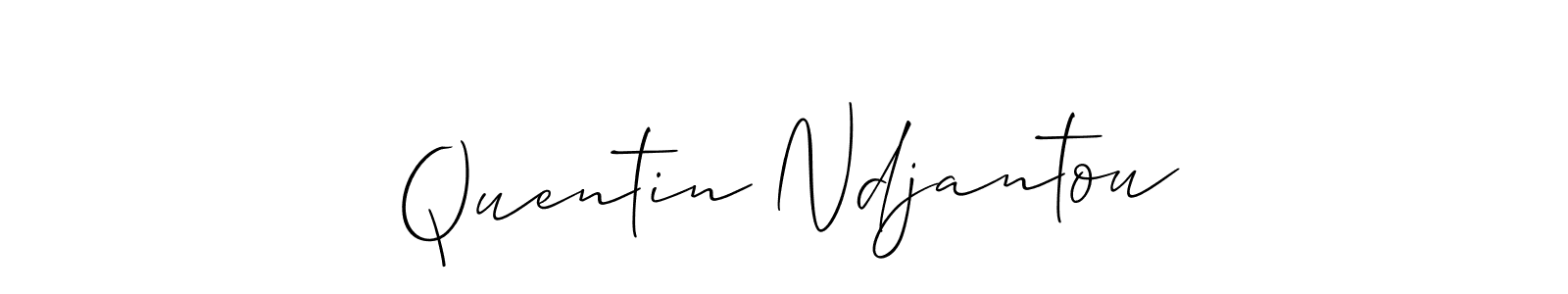 How to make Quentin Ndjantou name signature. Use Allison_Script style for creating short signs online. This is the latest handwritten sign. Quentin Ndjantou signature style 2 images and pictures png
