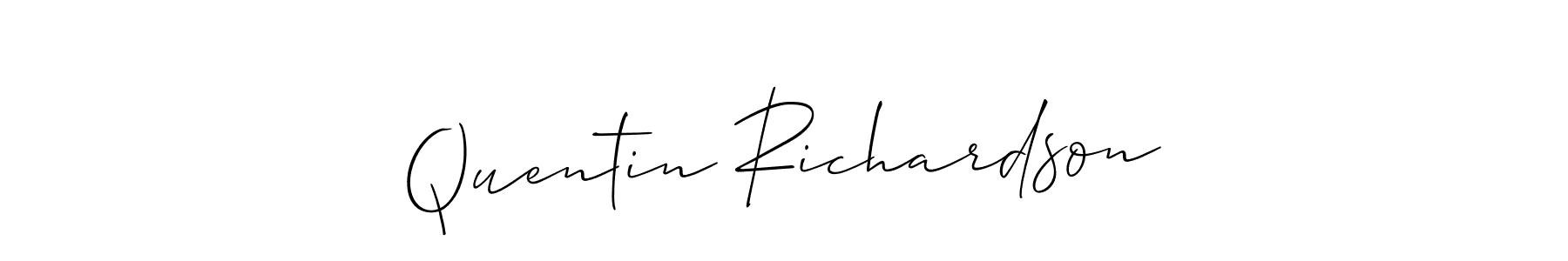 Also You can easily find your signature by using the search form. We will create Quentin Richardson name handwritten signature images for you free of cost using Allison_Script sign style. Quentin Richardson signature style 2 images and pictures png