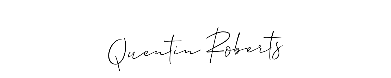 Create a beautiful signature design for name Quentin Roberts. With this signature (Allison_Script) fonts, you can make a handwritten signature for free. Quentin Roberts signature style 2 images and pictures png