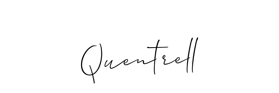 Create a beautiful signature design for name Quentrell. With this signature (Allison_Script) fonts, you can make a handwritten signature for free. Quentrell signature style 2 images and pictures png