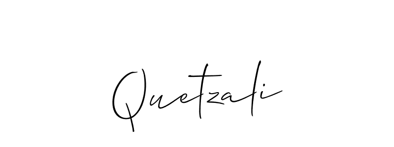 How to make Quetzali signature? Allison_Script is a professional autograph style. Create handwritten signature for Quetzali name. Quetzali signature style 2 images and pictures png