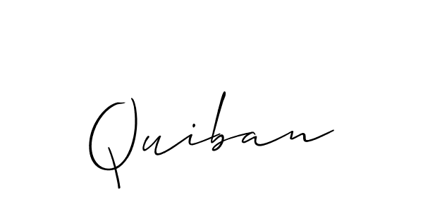 Similarly Allison_Script is the best handwritten signature design. Signature creator online .You can use it as an online autograph creator for name Quiban. Quiban signature style 2 images and pictures png