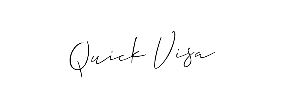 The best way (Allison_Script) to make a short signature is to pick only two or three words in your name. The name Quick Visa include a total of six letters. For converting this name. Quick Visa signature style 2 images and pictures png