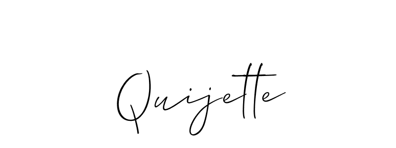 It looks lik you need a new signature style for name Quijette. Design unique handwritten (Allison_Script) signature with our free signature maker in just a few clicks. Quijette signature style 2 images and pictures png