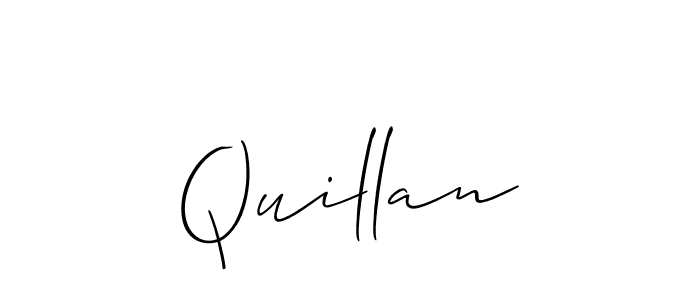 Similarly Allison_Script is the best handwritten signature design. Signature creator online .You can use it as an online autograph creator for name Quillan. Quillan signature style 2 images and pictures png