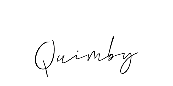 How to Draw Quimby signature style? Allison_Script is a latest design signature styles for name Quimby. Quimby signature style 2 images and pictures png