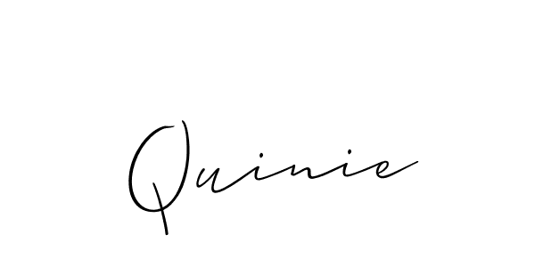 Also You can easily find your signature by using the search form. We will create Quinie name handwritten signature images for you free of cost using Allison_Script sign style. Quinie signature style 2 images and pictures png