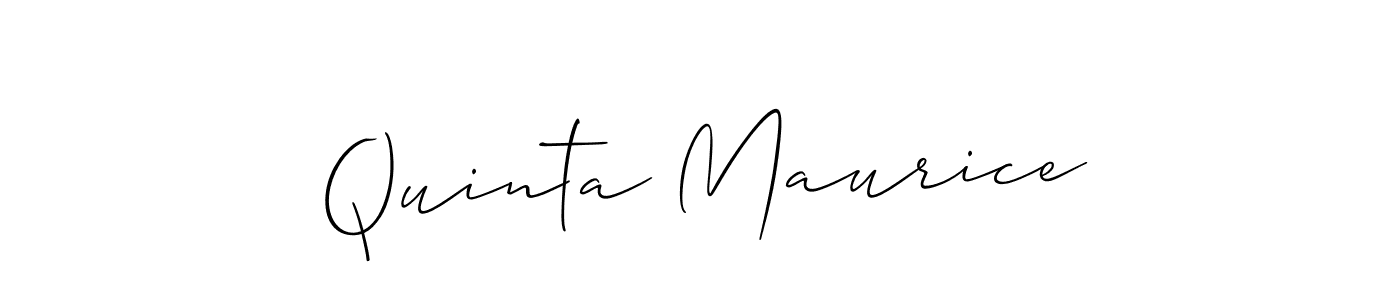 How to make Quinta Maurice signature? Allison_Script is a professional autograph style. Create handwritten signature for Quinta Maurice name. Quinta Maurice signature style 2 images and pictures png