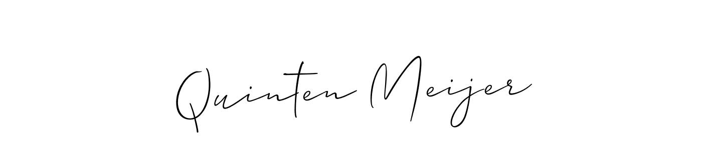 Similarly Allison_Script is the best handwritten signature design. Signature creator online .You can use it as an online autograph creator for name Quinten Meijer. Quinten Meijer signature style 2 images and pictures png