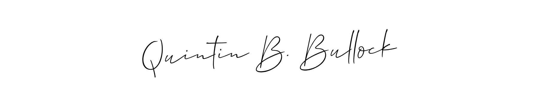 How to Draw Quintin B. Bullock signature style? Allison_Script is a latest design signature styles for name Quintin B. Bullock. Quintin B. Bullock signature style 2 images and pictures png