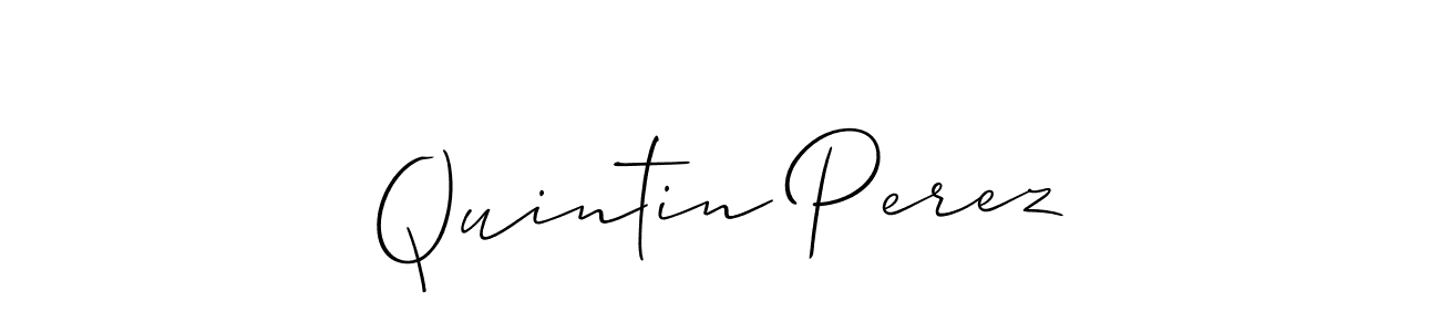 Use a signature maker to create a handwritten signature online. With this signature software, you can design (Allison_Script) your own signature for name Quintin Perez. Quintin Perez signature style 2 images and pictures png