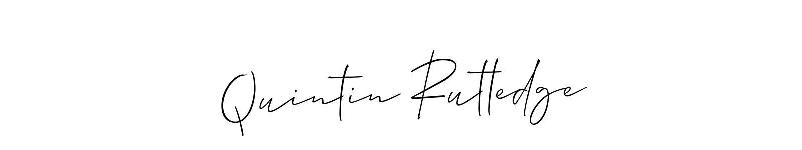 How to make Quintin Rutledge name signature. Use Allison_Script style for creating short signs online. This is the latest handwritten sign. Quintin Rutledge signature style 2 images and pictures png