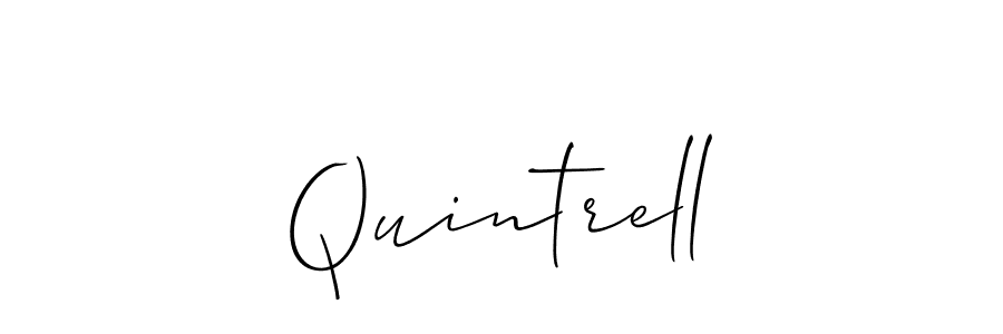 Also You can easily find your signature by using the search form. We will create Quintrell name handwritten signature images for you free of cost using Allison_Script sign style. Quintrell signature style 2 images and pictures png