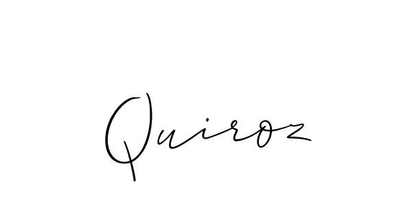 Similarly Allison_Script is the best handwritten signature design. Signature creator online .You can use it as an online autograph creator for name Quiroz. Quiroz signature style 2 images and pictures png