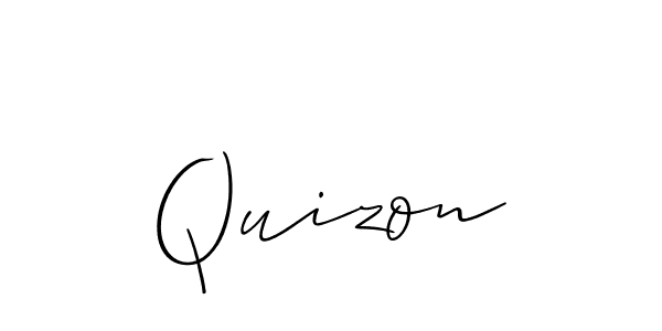 Also we have Quizon name is the best signature style. Create professional handwritten signature collection using Allison_Script autograph style. Quizon signature style 2 images and pictures png