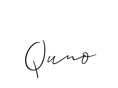 Best and Professional Signature Style for Quno. Allison_Script Best Signature Style Collection. Quno signature style 2 images and pictures png