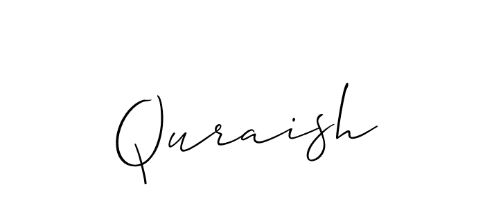 How to make Quraish signature? Allison_Script is a professional autograph style. Create handwritten signature for Quraish name. Quraish signature style 2 images and pictures png
