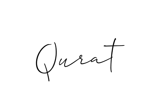 How to make Qurat name signature. Use Allison_Script style for creating short signs online. This is the latest handwritten sign. Qurat signature style 2 images and pictures png